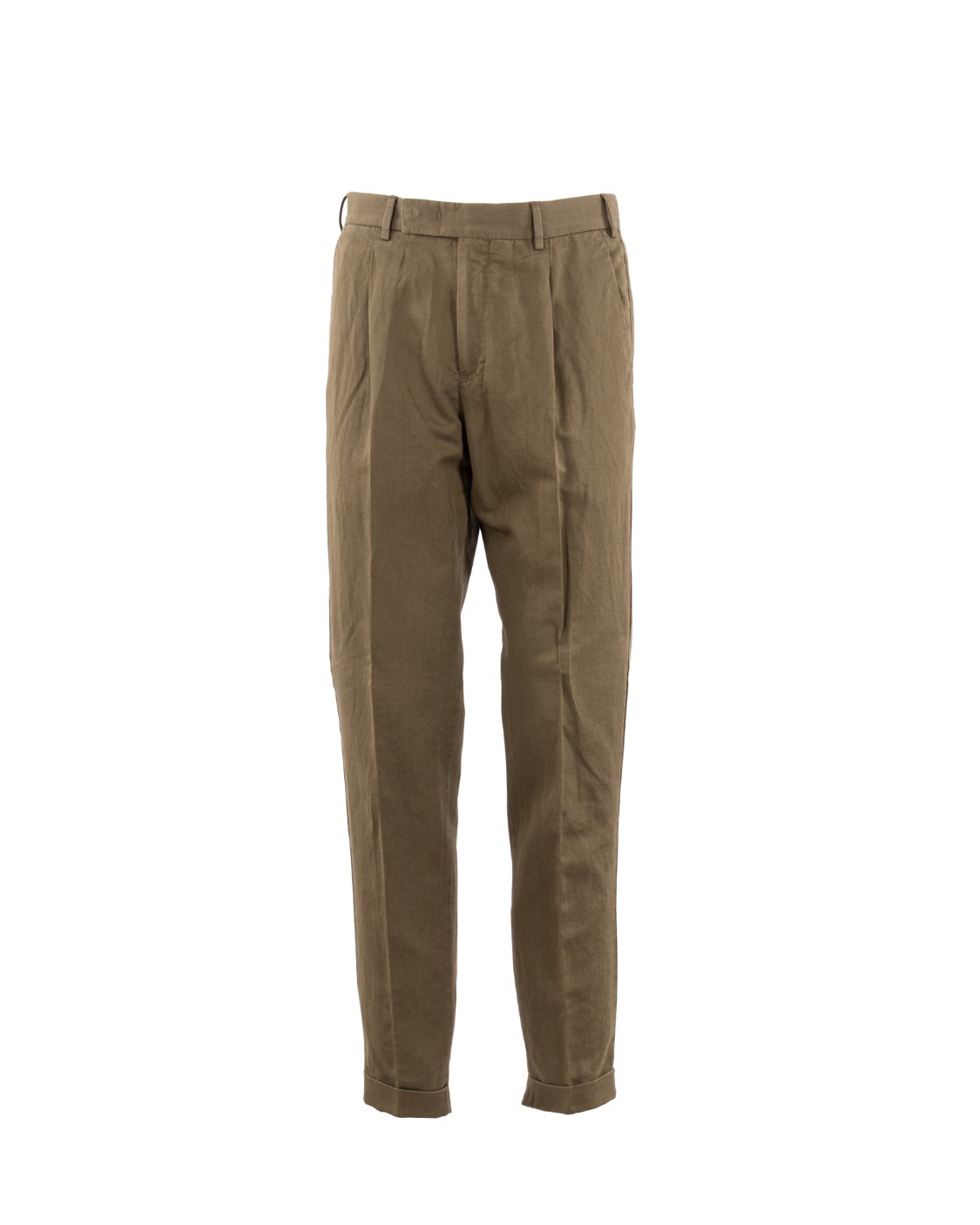 shop PT01  Pantalone: PT01 pantaloni in cotone e lino.
Vita con una pince.
Chiusura con zip e gancetto, sovrapposto.
Due tasche anteriori e due posteriori con pattina.
Composizione: 60% Cotone, 40% Lino.
Made in Tunisia.. CORLZAZ40FWD-0445 number 3302824
